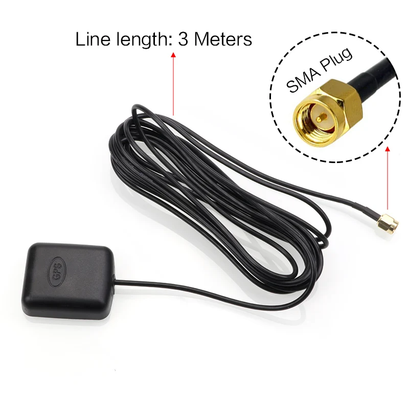 Image Car GPS Antenna GPS receiver Car DVD Navigation Night Vision Camera Car DVR GPS Active Remote Antenna Aerial Adapter Connector