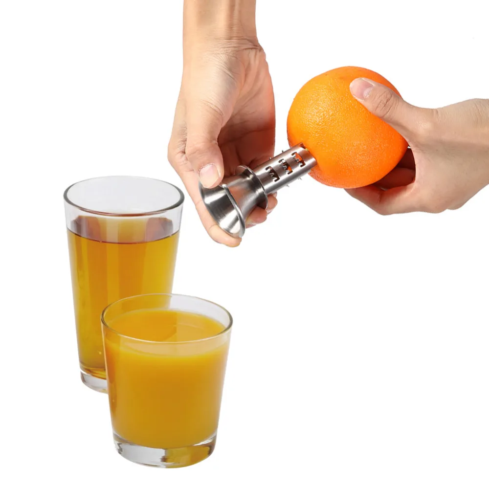 Stainless Steel Orange Lemon Watermelon Juice Sprayer Citrus Spray Hand