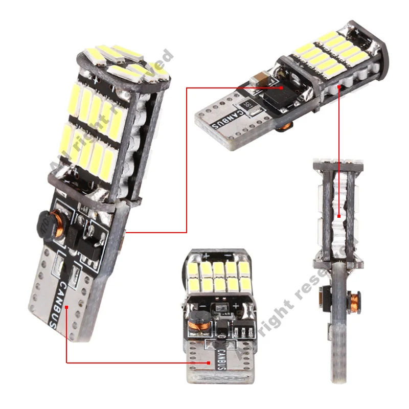 T10 W5W 194 501 светодиодный Canbus без ошибок автомобиля светильник s 26 SMD 4014 чип белый Чтение инструмент светильник лампочка 12V 5w5 авто 6000K