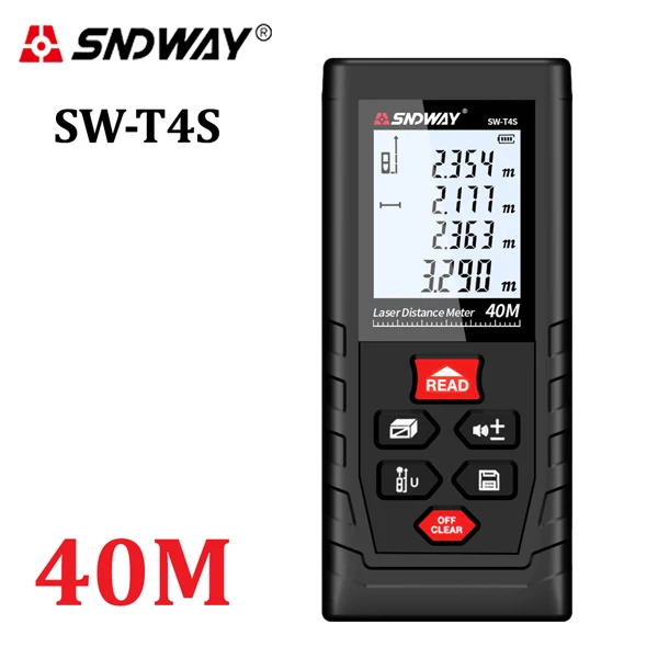 Dalmierz laserowy SNDWAY SW-T4S 40M za $12.24 / ~47zł