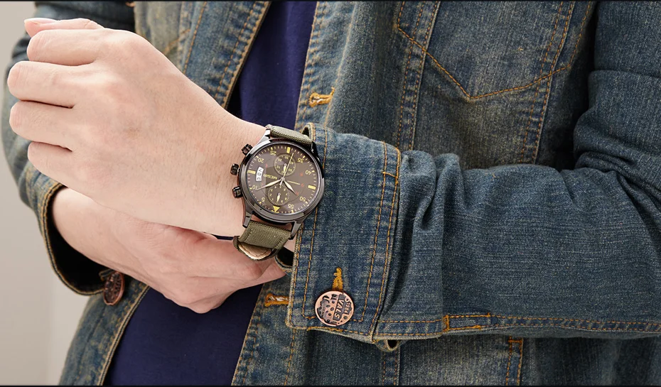 Часы мegir мужские s часы лучший бренд класса люкс зеленый кварц мужские спортивные хронограф наручные часы для мужчин Relogio Masculino