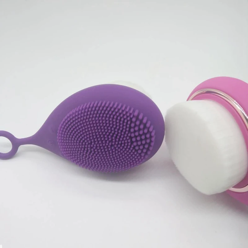 

MIQMI Electric 2 in-1 Dual-Sided Exfoliating Waterproof Silicone Sonic Face Brush