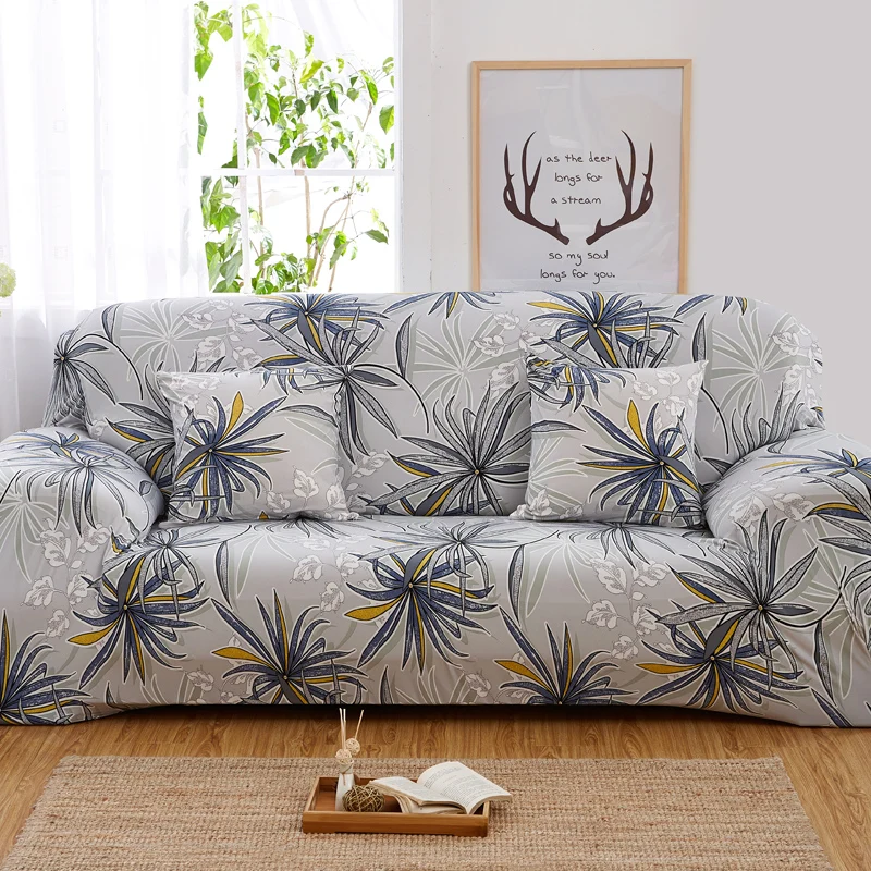 

1/2/3/4-seater Printed Sofa Cover Slipcover Stretch Four Season Sofa Covers Furniture Protector Polyester Couch Cover