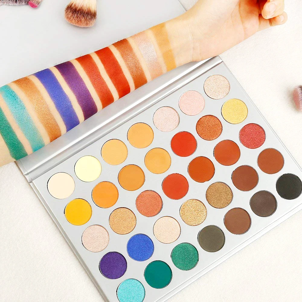 

Glitter Eyeshadow 35 Colors Waterproof Palette of Shadows Matte Professional Eye Makeup Palletes Long Lasting Make Up Sets