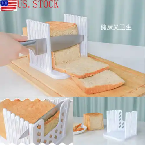 Bread Slicer Cutter Mold Maker Slicing Cutting Guide Loaf Toast Kitchen Tool