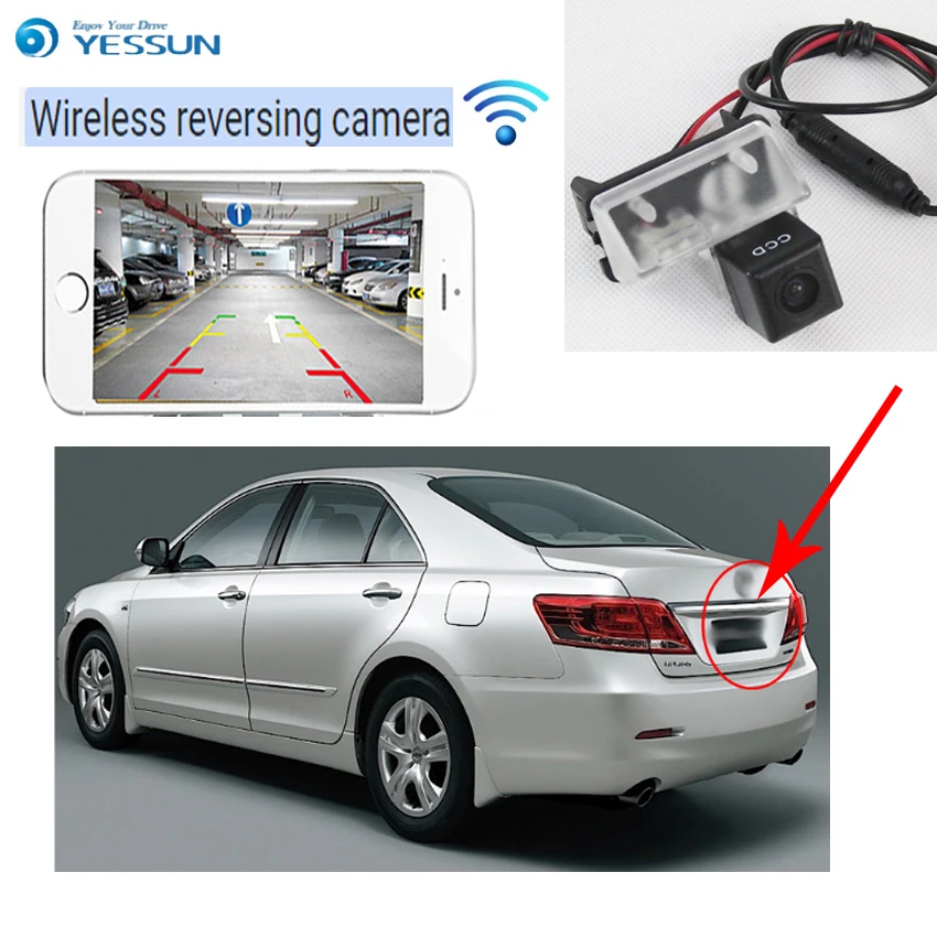 

YESSUN For Toyota Aurion Camry (XV40) 2006~2012 back Reverse Camera Auto Wireless Rear View Camera Rear View Camera Night Vision