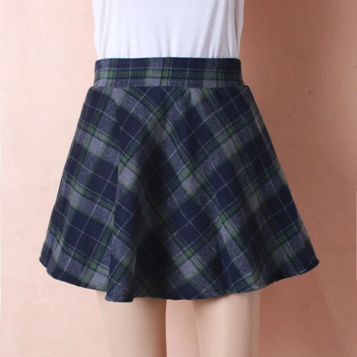 Womens New font b Tartan b font Check Printed Ladies Stretch Fit Flared Skater Skirt Plus