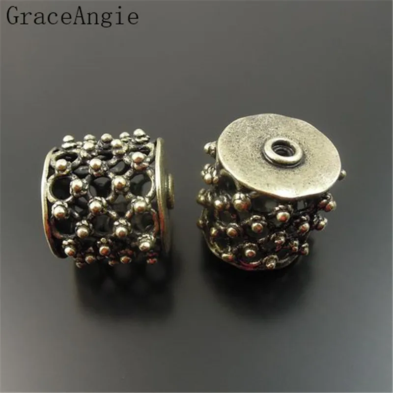 5PCS Necklace Bracelet Beads Jewelry DIY Hot Sale Antiqued Bronze Tone Copper Round Charm Pendants Bracelet Beads 18mm New 32593