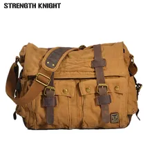 Мужские сумки-мессенджеры военные винтажные холщовые сумки через плечо сумка для ноутбука дизайнерские сумки на плечо