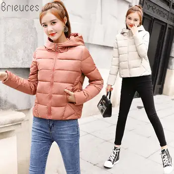 

Brieuces 2018 winter jacket women hooded plus size 3XL warm thick parka cotton padded female winter jacket womens fashion coat