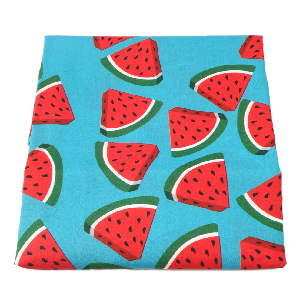 Давид аксессуары 50*145 см цветок арбуза пэчворк полиэстер хлопок ткань для ткани Дети Домашний текстиль для шитья, c6859