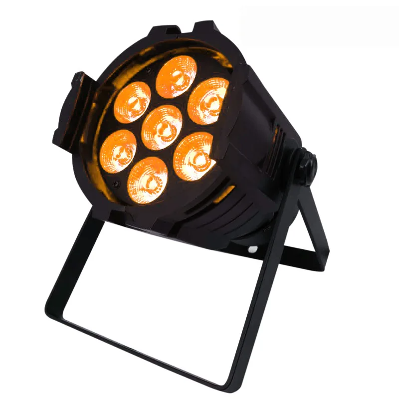 Бесплатная доставка 10 шт./лот LED Par Light RGBWA UV 6IN1 Can 7X18W DMX мини сценическая Лампа
