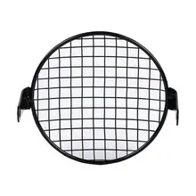 Black 6.25″ Retro Grill Motorcycle Headlight Cover For Dirt Bike Honda Yamaha Suzuki KTM Ducati