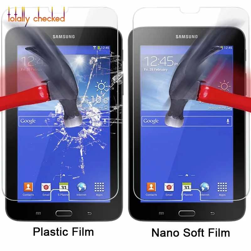 For Samsung Galaxy Tab 3 Lite T111 7.0" TAB Explosion proof Nano soft filmAnti shatter plastic
