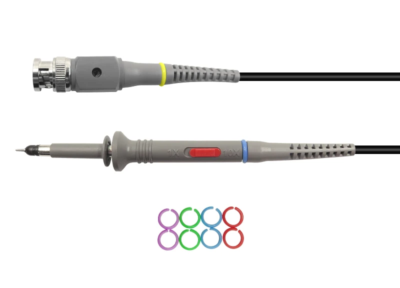 P6100 2 шт. осциллограф зонда комплект DC-100MHz Сфера клип Тесты зонд 100 мГц Для Tektronix hp X1/X10 Сонда osciloscopio