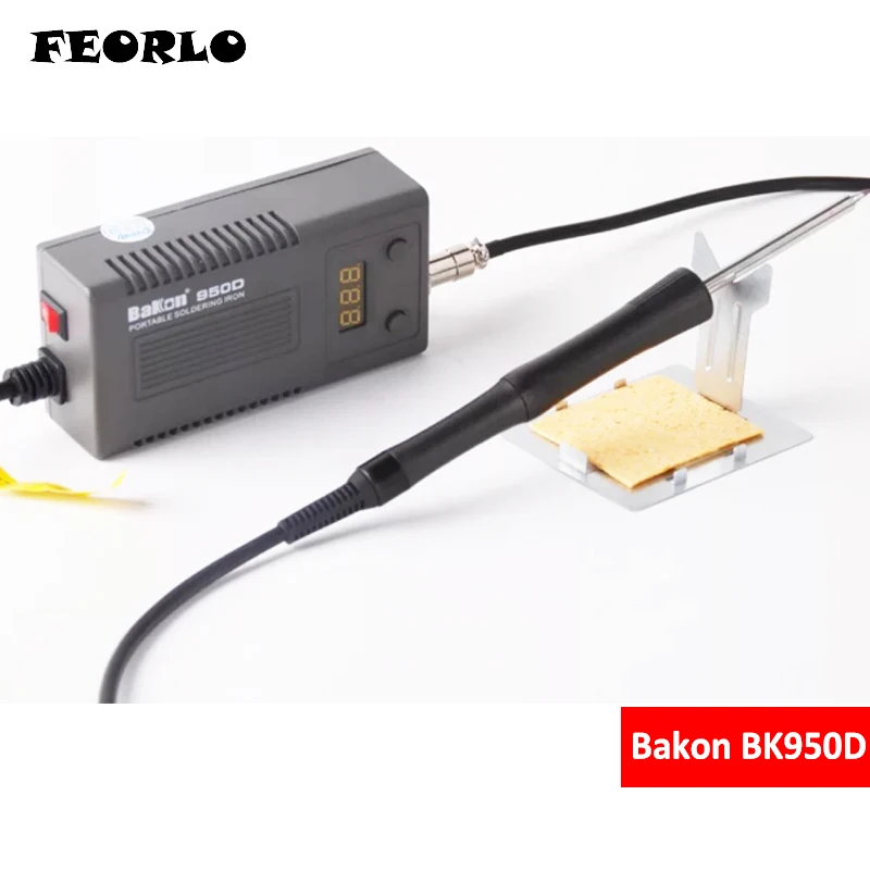 

BAKON 75W 950D electric soldering iron Portable electric iron T13 iron head mini Portable Digital soldering station Welding