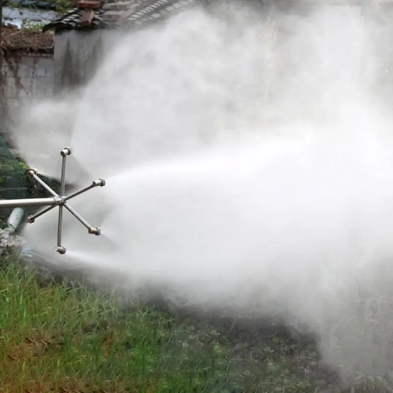6 головок распылитель воды сопло садовый сельскохозяйственный оросительный спринклер полив инструмент
