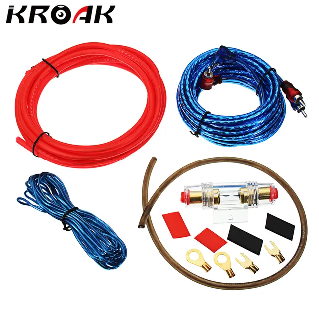 Cheap KROAK 1500W 8GA Car Audio Subwoofer Amplifier AMP Wiring Fuse Holder Wire Cable Kit Cheap KROAK 1500W 8GA Car Audio Subwoofer Amplifier AMP Wiring Fuse Holder Wire Cable Kit