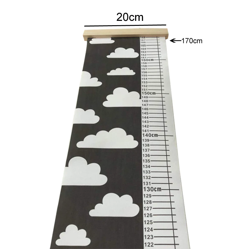 Детская комната, скандинавский декор, украшение на стену, утолщенный холст, Детская линейка, рост, диаграмма, линейка, колокольчики, подвесной Декор