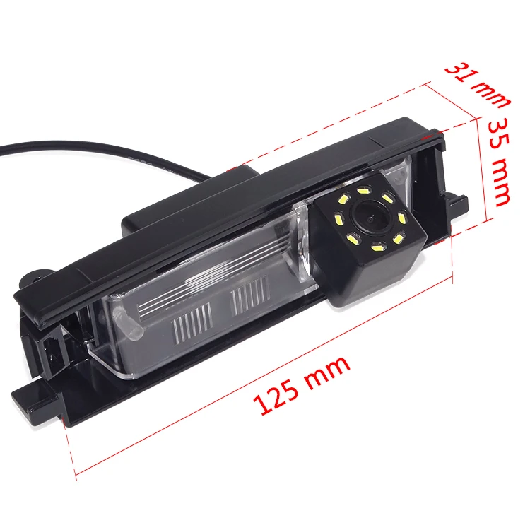 Promotion 8LED Rearview Camera for Toyota RAV4/For Auris/For Chery Tiggo Reverse camera Backup camera Waterproof Night vision wireless backup camera for car