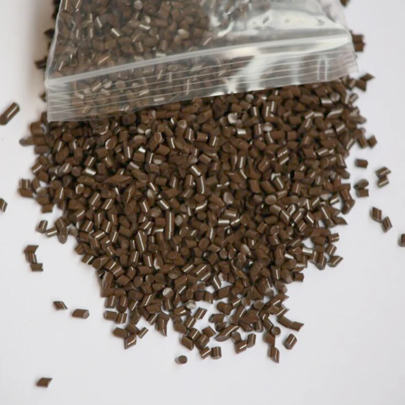 Billig ITALIEN KLEBER PERLEN 100g Keratin Kleber Granulat Perlen Körner Haar Extensions Braun farbe haar kleber perlen