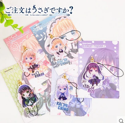 Является ли заказ кроликом? Hoto Kokoa Kafuu Chino Tedeza Rize Ujimatsu Chiya Kirima Sharo милый
