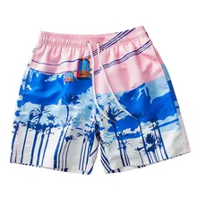 Водонепроницаемые Молодежные мужские плавательные спортивные трусы на завязках мужская стильная одежда для плавания быстросохнущие пляжные трусы-боксеры с морской тематикой уличные спортивные штаны