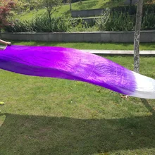 Танец живота вуаль из натурального шелка стример для восточных танцев шаль вуаль прямоугольный шарф фиолетовый градиент M/L/3XL