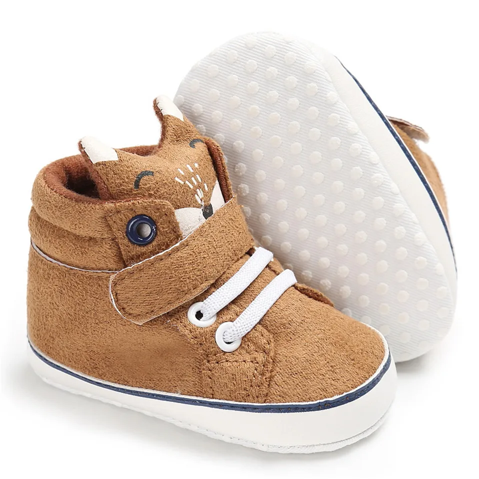 2 пары; обувь для новорожденных с головой лисы; обувь для маленьких мальчиков и девочек на мягкой подошве; обувь для первых шагов; Милые мокасины; нескользящие кроссовки для малышей