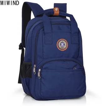 

MIWIND 2017 New Men Backpack Nylon Preppy Style School Bags For Teenagers College Quality Male Daypacks Rucksack Mochila 1320