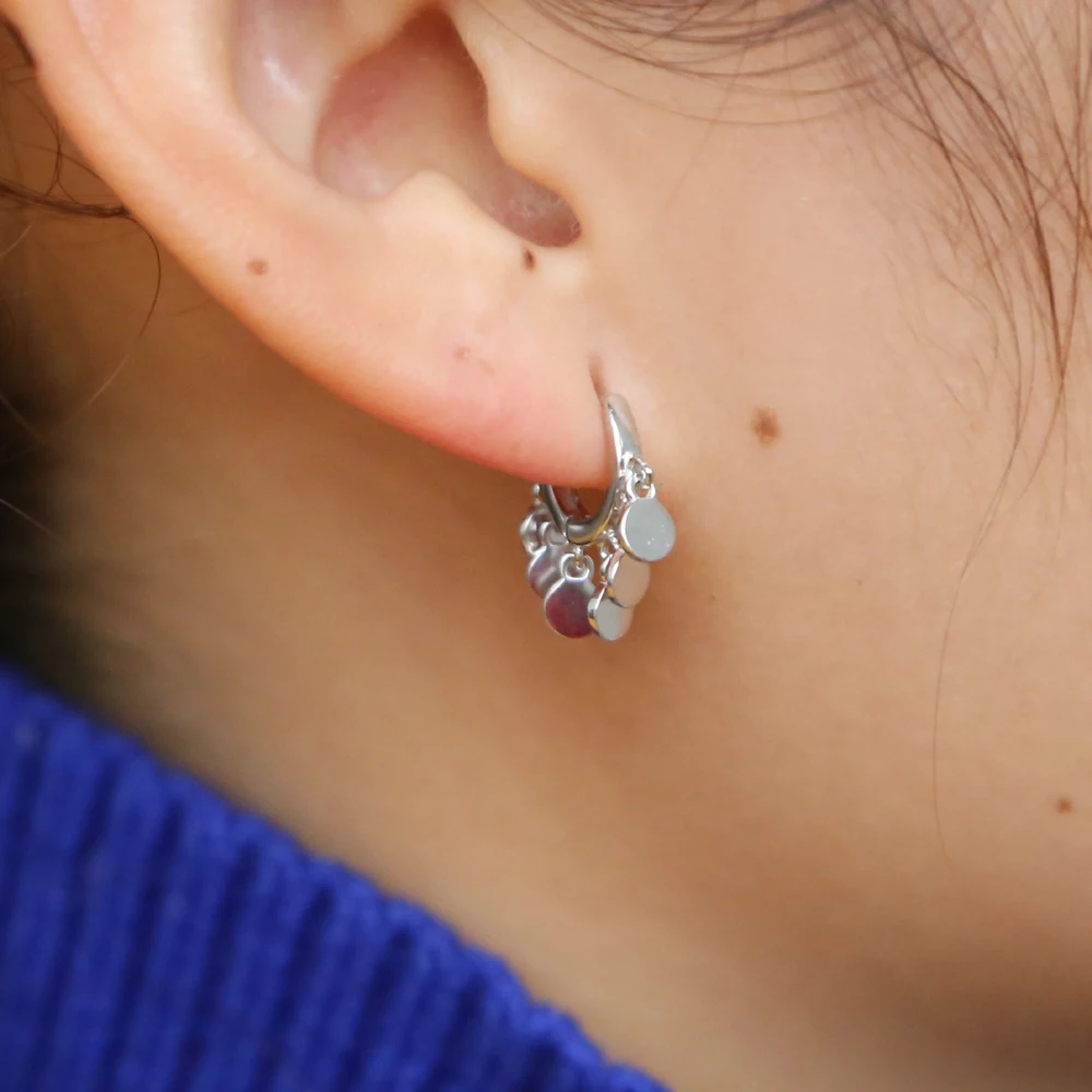 2019Bohemia Round Coin Earrings Drop Gypsy Gold Color elegance Statement delicate minimal cute For Women simple