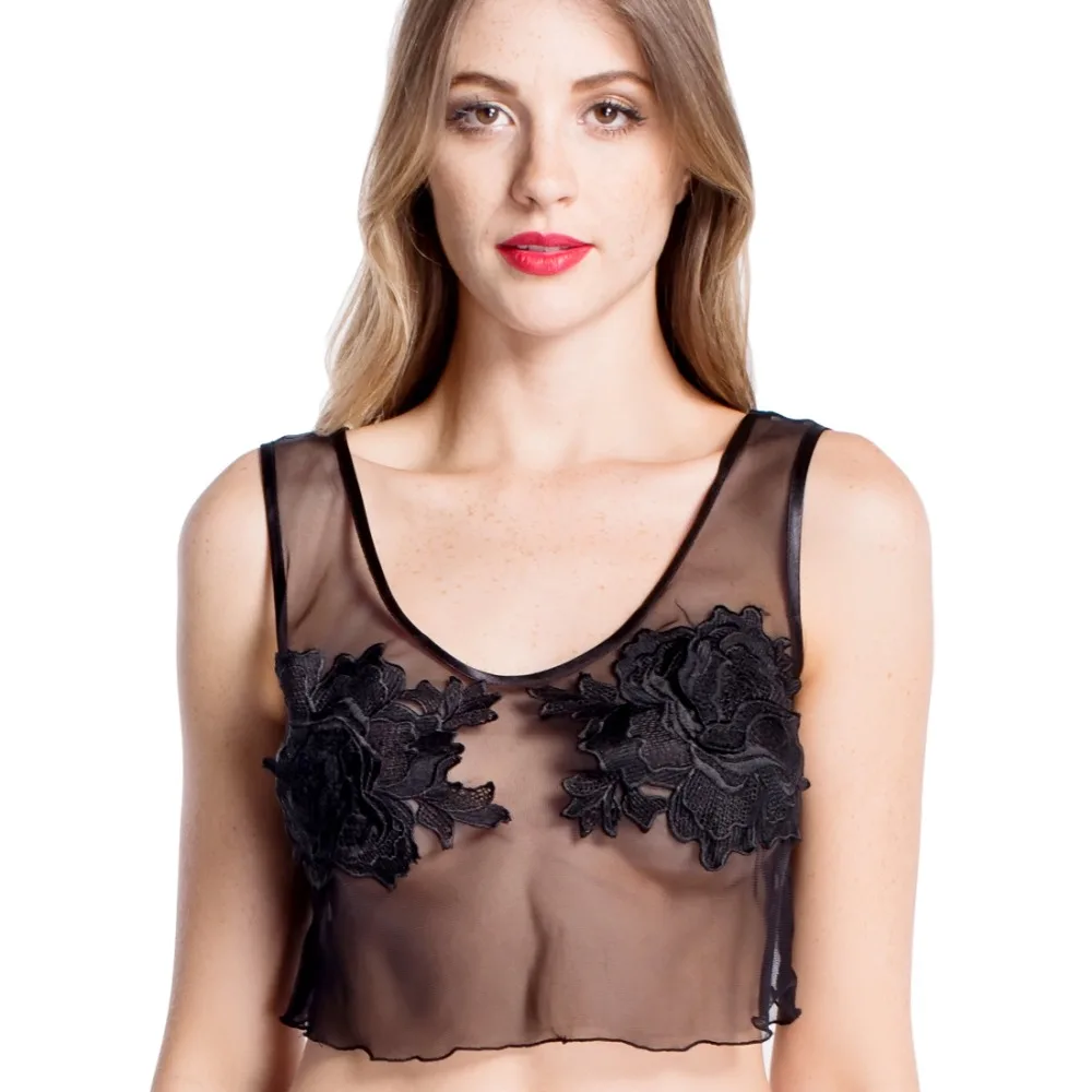 

Wink Gal Fashion 2019 Comfortable Ultra Thin Vest Lace Push Sexy Tees White Crop Tank Sexy Tops Black 1661 Drop Ship
