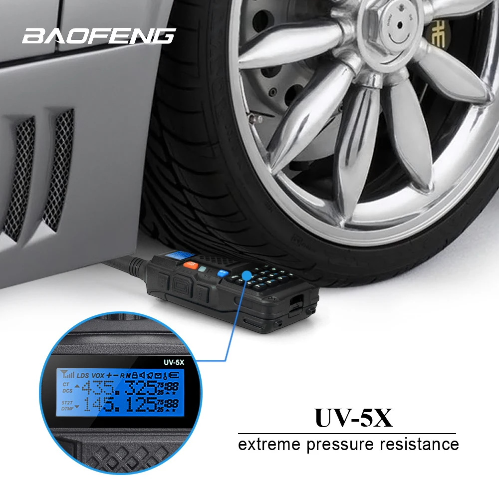 4 шт. BAOFENG UV 5X UHF + VHF Dual Band/Dual Watch двухстороннее радио FM Walkie Talkie 4x наушник|baofeng uv-5x|fm walkie