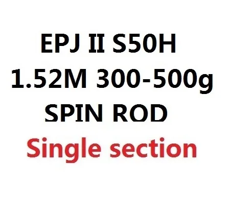 ECOODA EPJ II полный Fuji части односекционный 1,6 м/1,68 м/1,52 м Спиннинг/литье стержень Corss карбоновый лодочный стержень - Цвет: Тёмно-синий