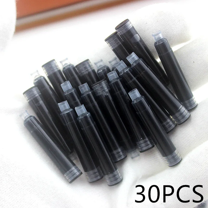 Red Fountain Pen Ink Cartridges - Universal Fit, 2.6mm Refills for School and Office Stationery