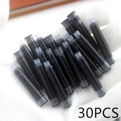 Red Fountain Pen Ink Cartridges - Universal Fit, 2.6mm Refills for School and Office Stationery (Black)