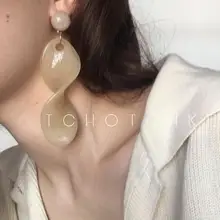 Вечное чудо Гео скрученные полимерные серьги-гвоздики вечерние бальные Топ Brincos Подиумные панк-рок Редкие популярные большие Топ 8227