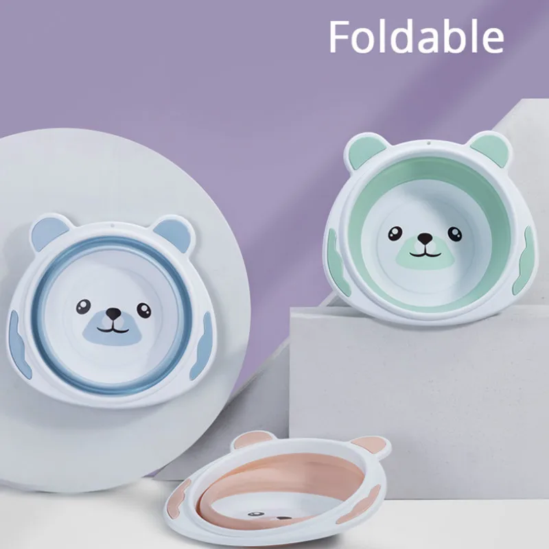 

Baby Tub Newborn Portable Washbasin Infant Bath Tub Folding Baby Washbasin Children Washing Face Foot Tubs
