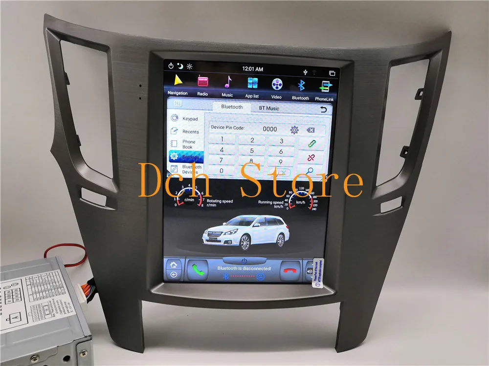 10,4 дюймов Tesla стиль Android 8,1 автомобильный DVD gps навигация для Subaru Legacy Outback 2010- PX6 CARPLAY стерео радио ips 4G ram