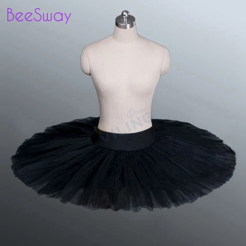 Полубалетное платье-пачка; Розовая профессиональная балетная юбка-пачка; практическая юбка-пачка для девочек; цвет черный, сиреневый