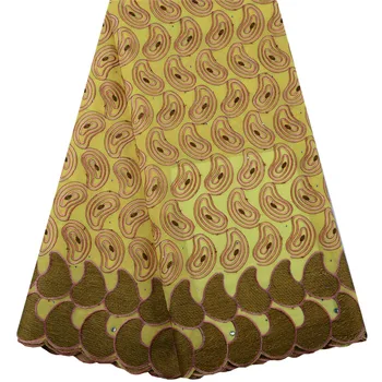 

Yellow Swiss Voile Lace In Switzerland High Quality 2019 Cotton Dry Lace Materials Men Embroidery Swiss Voile Lace Fabric Y1441