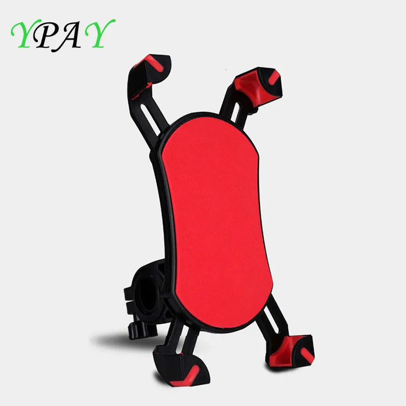 

YPAY 360 Degree Rotation Bicycle Motorcycle Handlebar Phone Holder For iPhone X XS Samsung Mobile Phone Bike GPS Bracket Mount