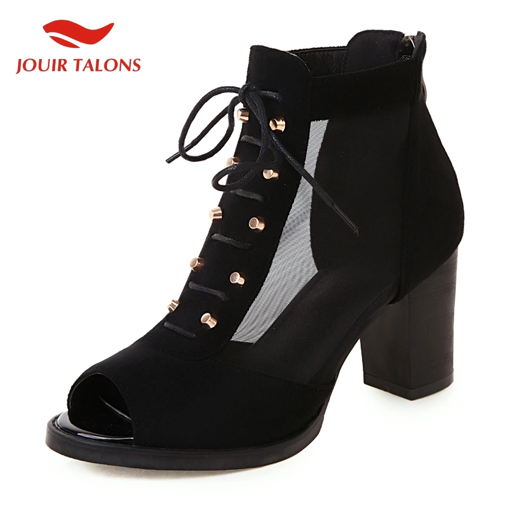 

fashion big size 33-45 party boots woman shoes shoelace peep toe summer shoes woman boots female