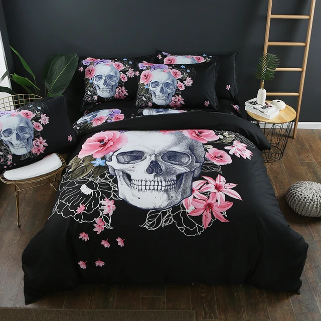 Best Offers 2/3pcs 3D Duvet Cover Bedding Set Bed Quilt Cover Clothes Pillowcase Kids Bedroom Twin Full Queen King Size Flowers Skull Best Offers 2/3pcs 3D Duvet Cover Bedding Set Bed Quilt Cover Clothes Pillowcase Kids Bedroom Twin Full Queen King Size Flowers Skull