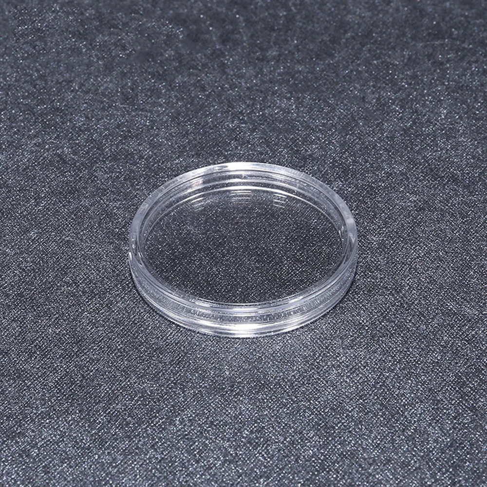 27 мм круглые пластиковые капсулы для монет контейнеры коллекция монет 100 шт прозрачная коробка для хранения монет прозрачный защитный чехол для монет