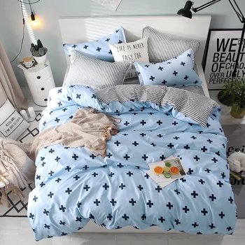

Home Textile Blue cartoon Duvet Cover Bed Sheet Pillowcase Boy Childs Teenage Girl Bedding Set Twin Full king queen quilt cover