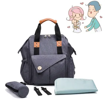 

Fashion Mummy Maternity Bag Multi-function Diaper Bag Backpack Nappy Baby Bag with Stroller Straps for Baby Care