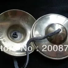 TBC867 тибетский металл медь буддийский Ом тарелки колокольчик, 70 мм, Перепродажа и Тибетские буддийские вещи