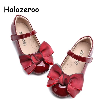 

Spring New Kids Pu Leather Shoes Baby Girls Princess Shoes Children Bow Flats Toddler Black Brand Shoe Fashion Mary Jane 2019