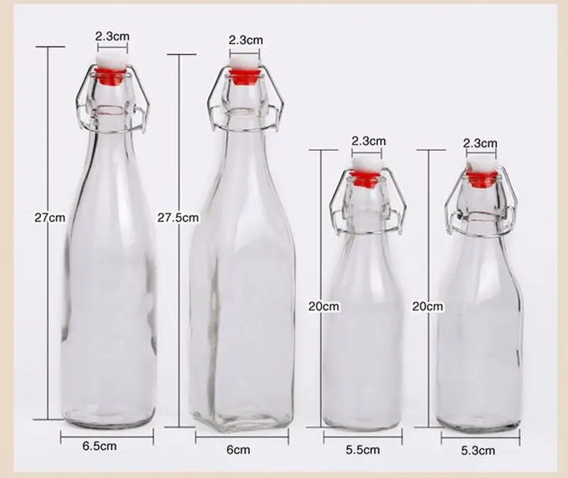 1PC 250/500/1000ml Glass Oil Bottle Spice Bottles Storage Soy sauce oil vinegar seaning kitchen bottle Cooking Tools glass jars